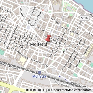 Mappa Via de Luca, 17, 70056 Molfetta, Bari (Puglia)
