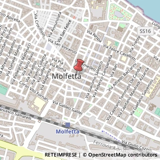 Mappa Via Pier Francesco De Luca,  7, 70056 Molfetta, Bari (Puglia)