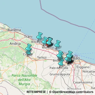 Mappa Via tenente Pomodoro, 70056 Molfetta BA, Italia (12.9855)