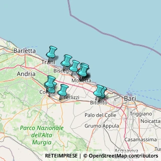 Mappa Via Paradiso, 70056 Molfetta BA, Italia (9.342)