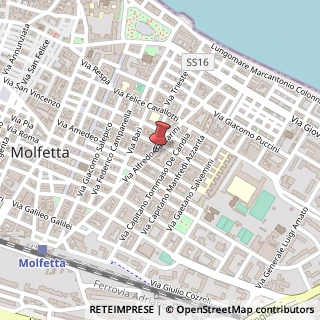 Mappa Via Baccarini, 95, 70056 Molfetta, Bari (Puglia)