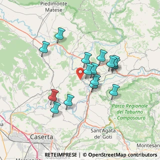 Mappa Via Crocelle superiore, 81010 Ruviano CE, Italia (6.53533)
