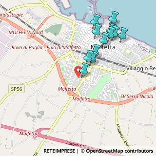Mappa Via Salvador Allende, 70056 Molfetta BA, Italia (1.13846)