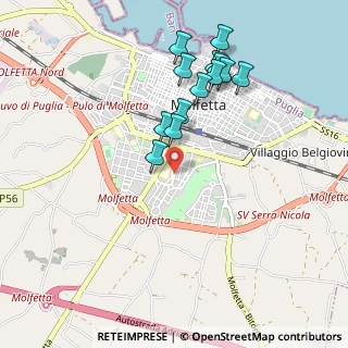 Mappa Via Michele Cifarelli, 70056 Molfetta BA, Italia (0.99615)