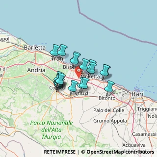 Mappa Contrada Coppe, 70056 Molfetta BA, Italia (9.6145)