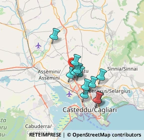 Mappa Ex SS 131 km 10, 09028 Sestu CA, Italia (5.66417)