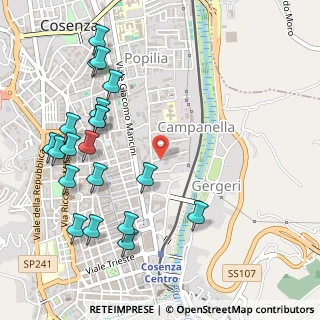 Mappa Via Ugo Spirito, 87100 Cosenza CS, Italia (0.6805)