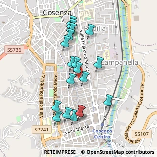 Mappa Piazza Ogaden, 87100 Cosenza CS, Italia (0.503)