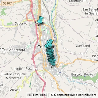 Mappa Viale Giacomo Mancini, 87100 Cosenza CS, Italia (1.08)
