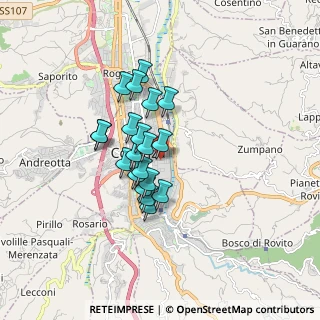 Mappa Via Giovan Battista Martini, 87100 Cosenza CS, Italia (1.362)