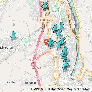 Mappa Via Rocco Ferrari, 87100 Cosenza CS, Italia (1.04842)