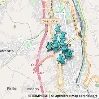 Mappa Via Raffaele Cardamone, 87100 Cosenza CS, Italia (0.5845)