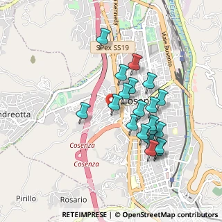 Mappa Via Raffaele Cardamone, 87100 Cosenza CS, Italia (0.8795)