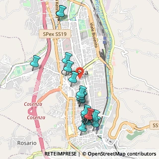 Mappa Piazza Bilotti, 87100 Cosenza CS, Italia (1.176)