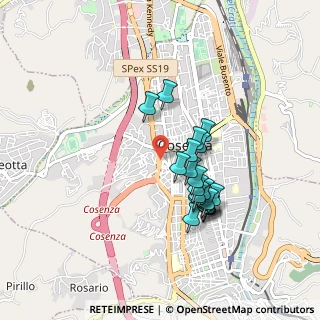 Mappa Via Pomponio Leto, 87100 Cosenza CS, Italia (0.813)