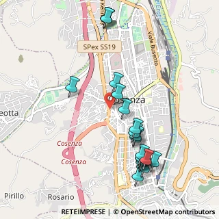Mappa Via Pomponio Leto, 87100 Cosenza CS, Italia (1.219)