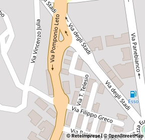 Mappa Via Pomponio Leto, 87100 Cosenza CS, Italia (0.08462)