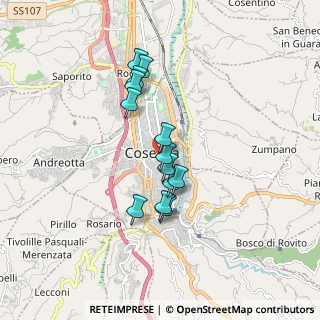Mappa Via Ugo Cavalcanti, 87100 Cosenza CS, Italia (1.51538)