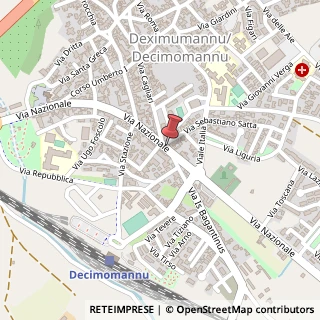 Mappa Via Nazionale, 16, 09033 Decimomannu, Cagliari (Sardegna)
