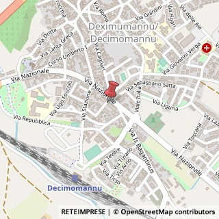 Mappa Via Sardegna, 1, 09033 Decimomannu, Cagliari (Sardegna)