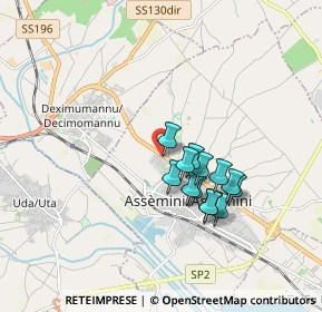 Mappa Via dell'Asinara, 09032 Assemini CA, Italia (1.54231)