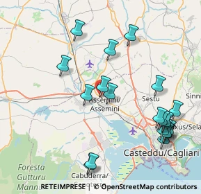Mappa Via dell'Asinara, 09032 Assemini CA, Italia (10.078)