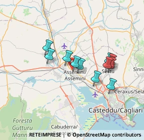 Mappa Via dell'Asinara, 09032 Assemini CA, Italia (6.16455)