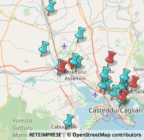 Mappa Via dell'Asinara, 09032 Assemini CA, Italia (9.6085)