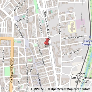 Mappa Via Giuseppe Isnardi, 31, 87100 Cosenza, Cosenza (Calabria)