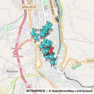 Mappa Via Pietro De Roberto, 87100 Cosenza CS, Italia (0.555)