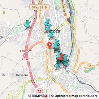 Mappa Via Umberto Tancredi, 87100 Cosenza CS, Italia (0.73722)
