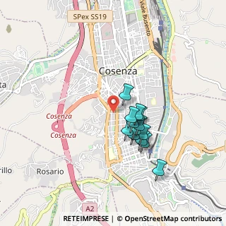 Mappa Via Umberto Tancredi, 87100 Cosenza CS, Italia (0.74923)