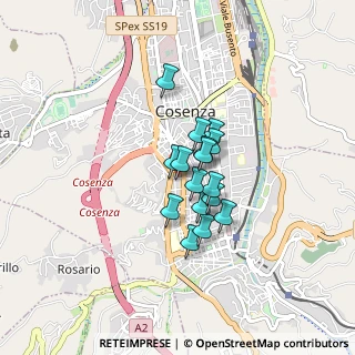Mappa Via Umberto Tancredi, 87100 Cosenza CS, Italia (0.56938)