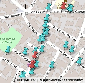 Mappa Via Gorizia, 09028 Sestu CA, Italia (0.07143)