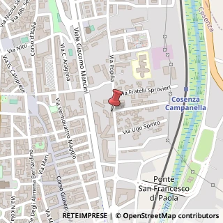 Mappa Via Popilia, 39, 87100 Cosenza, Cosenza (Calabria)