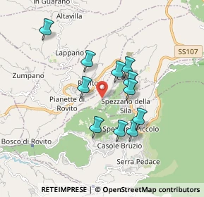 Mappa Via Sandro Pertini, 87053 Celico CS, Italia (1.60364)