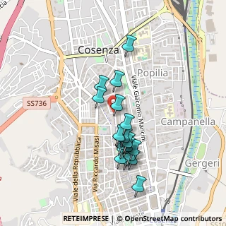 Mappa Via Giustino Fortunato, 87100 Cosenza CS, Italia (0.4405)
