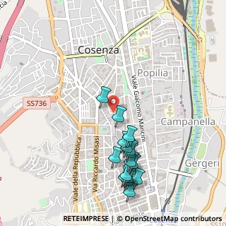Mappa Via Giustino Fortunato, 87100 Cosenza CS, Italia (0.59875)