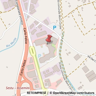 Mappa Centro commerciale La Corte Del Sole Ex S.S. 131, Km 10,800, 09028 More Corraxe CA, Italia, 09028 Sestu, Cagliari (Sardegna)