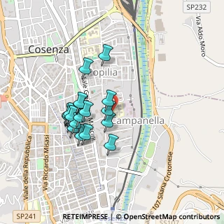 Mappa Via Anna Morrone, 87100 Cosenza CS, Italia (0.4205)