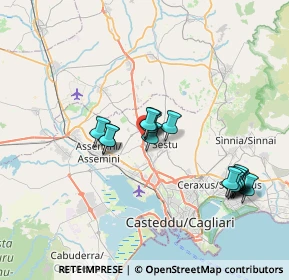 Mappa Km 10, 09028 More Corraxe CA, Italia (7.55688)