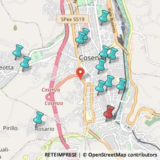 Mappa Via Filippo Amantea Mannelli, 87100 Cosenza CS, Italia (1.24429)
