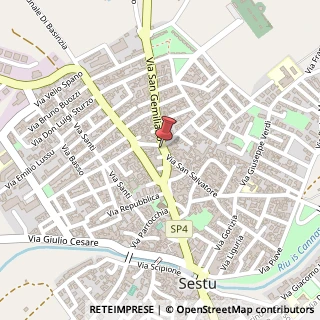 Mappa Via San Gemiliano, 47, 09028 Sestu, Cagliari (Sardegna)