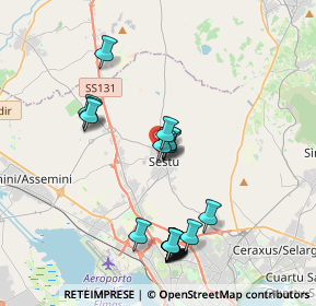 Mappa Via Meloni, 09028 Sestu CA, Italia (4.214)