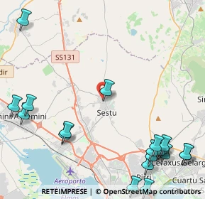 Mappa Via Meloni, 09028 Sestu CA, Italia (6.9965)