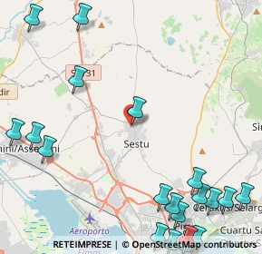 Mappa Via Meloni, 09028 Sestu CA, Italia (7.2)