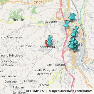 Mappa Snc 87040 87040 Andreotta CS, 87040 Castrolibero CS, Italia (2.38)