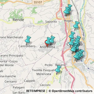 Mappa Snc 87040 87040 Andreotta CS, 87040 Castrolibero CS, Italia (2.73)