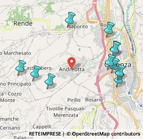 Mappa Snc 87040 87040 Andreotta CS, 87040 Castrolibero CS, Italia (2.56273)