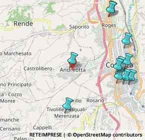 Mappa Snc 87040 87040 Andreotta CS, 87040 Castrolibero CS, Italia (2.84091)